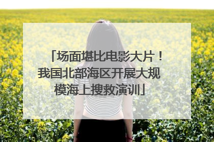 场面堪比电影大片！我国北部海区开展大规模海上搜救演训