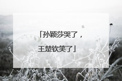 孙颖莎哭了，王楚钦笑了