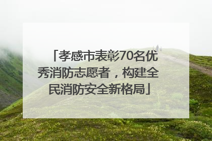 孝感市表彰70名优秀消防志愿者，构建全民消防安全新格局