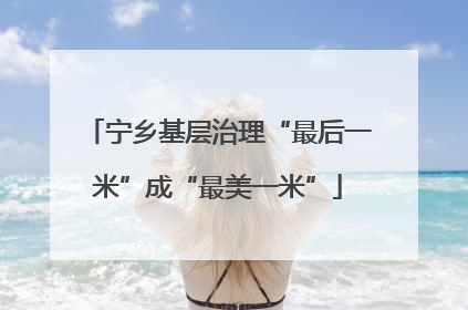宁乡基层治理“最后一米”成“最美一米”