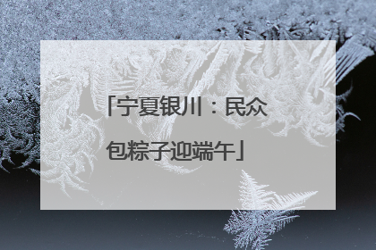 宁夏银川：民众包粽子迎端午