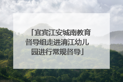 宜宾江安城南教育督导组走进淯江幼儿园进行常规督导
