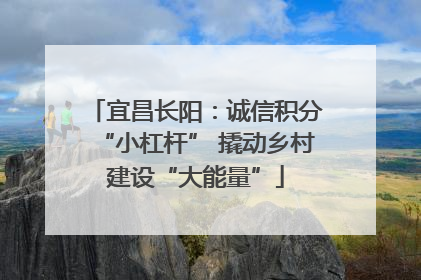 宜昌长阳：诚信积分“小杠杆” 撬动乡村建设“大能量”