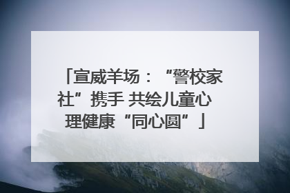 宣威羊场：“警校家社”携手 共绘儿童心理健康“同心圆”