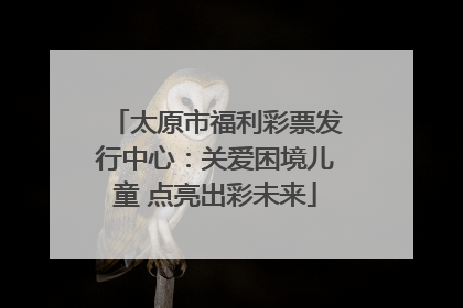 太原市福利彩票发行中心：关爱困境儿童 点亮出彩未来