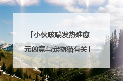 小伙咳喘发热难愈 元凶竟与宠物猫有关