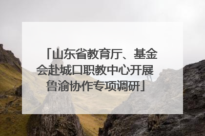 山东省教育厅、基金会赴城口职教中心开展鲁渝协作专项调研