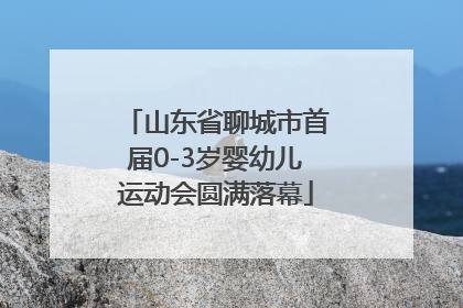 山东省聊城市首届0-3岁婴幼儿运动会圆满落幕