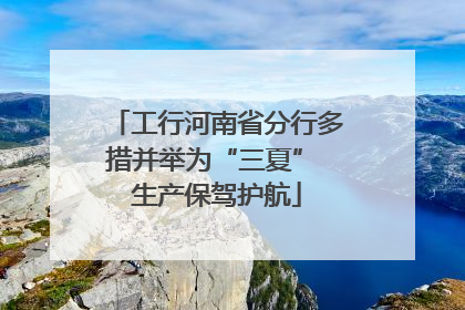 工行河南省分行多措并举为“三夏” 生产保驾护航