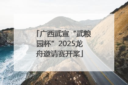 广西武宣“武粮园杯”2025龙舟邀请赛开桨