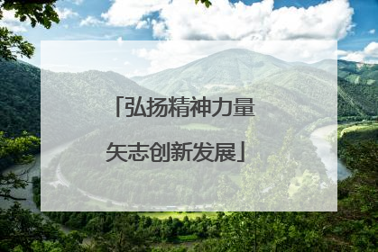 弘扬精神力量 矢志创新发展
