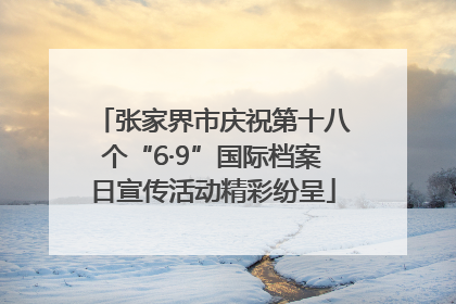 张家界市庆祝第十八个“6·9”国际档案日宣传活动精彩纷呈