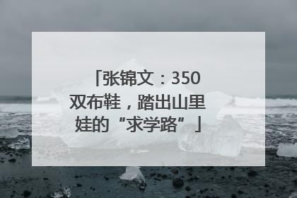 张锦文：350双布鞋，踏出山里娃的“求学路”
