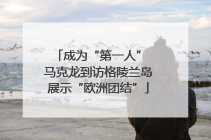 成为“第一人” 马克龙到访格陵兰岛展示“欧洲团结”