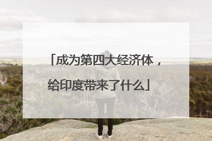 成为第四大经济体，给印度带来了什么
