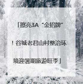 擦亮3A“金招牌”！谷城老君山村整治环境迎暑期旅游旺季