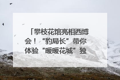 攀枝花馆亮相西博会！“豹局长”带你体验“暖暖花城”独特魅力｜西博视界