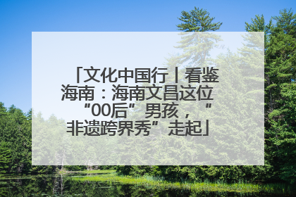 文化中国行丨看鉴海南：海南文昌这位“00后”男孩，“非遗跨界秀”走起