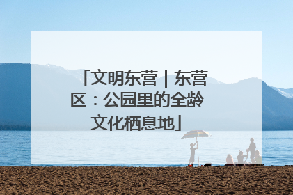 文明东营｜东营区：公园里的全龄文化栖息地