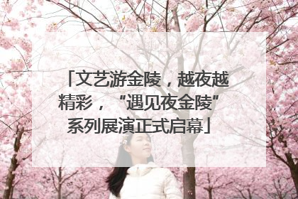 文艺游金陵，越夜越精彩，“遇见夜金陵”系列展演正式启幕