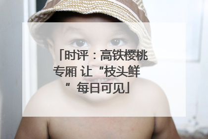 时评：高铁樱桃专厢 让“枝头鲜”每日可见