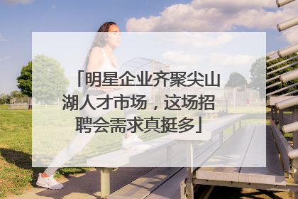 明星企业齐聚尖山湖人才市场，这场招聘会需求真挺多