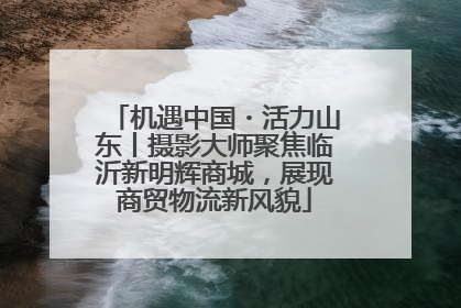 机遇中国・活力山东丨摄影大师聚焦临沂新明辉商城，展现商贸物流新风貌