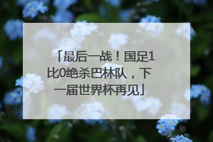 最后一战！国足1比0绝杀巴林队，下一届世界杯再见