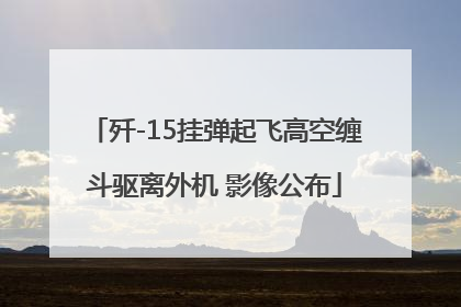 歼-15挂弹起飞高空缠斗驱离外机 影像公布