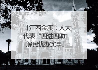 江西金溪：人大代表“四进四助”解民忧办实事