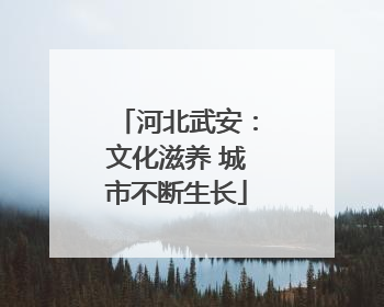 河北武安：文化滋养 城市不断生长
