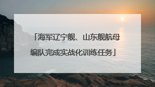 海军辽宁舰、山东舰航母编队完成实战化训练任务