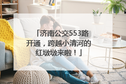 济南公交553路开通，跨越小清河的红墩墩来啦！