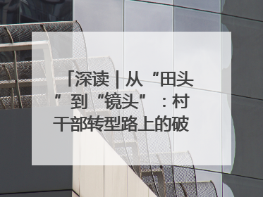 深读｜从“田头”到“镜头”：村干部转型路上的破圈与突围