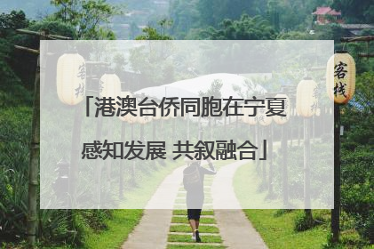 港澳台侨同胞在宁夏感知发展 共叙融合