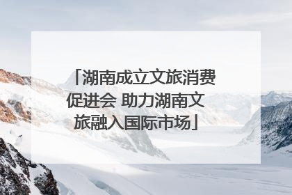 湖南成立文旅消费促进会 助力湖南文旅融入国际市场