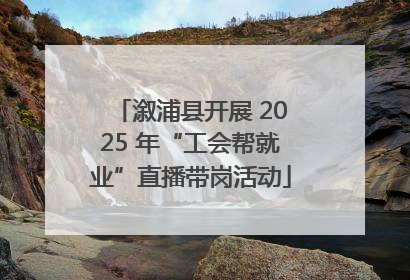溆浦县开展 2025 年“工会帮就业”直播带岗活动
