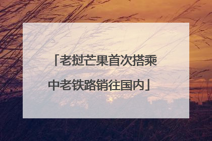 老挝芒果首次搭乘中老铁路销往国内