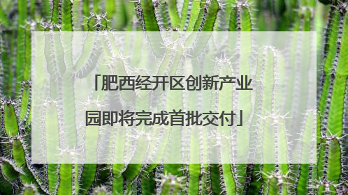 肥西经开区创新产业园即将完成首批交付