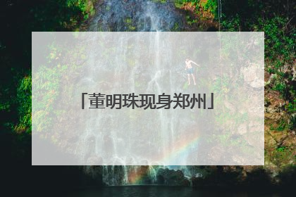 董明珠现身郑州