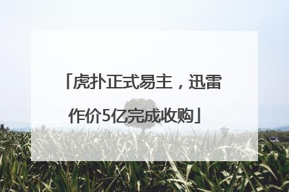 虎扑正式易主，迅雷作价5亿完成收购