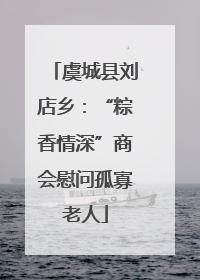 虞城县刘店乡：“粽香情深”商会慰问孤寡老人