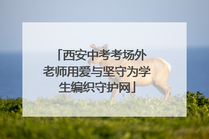 西安中考考场外 老师用爱与坚守为学生编织守护网