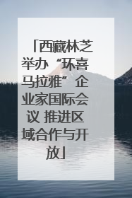 西藏林芝举办“环喜马拉雅”企业家国际会议 推进区域合作与开放