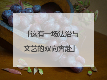 这有一场法治与文艺的双向奔赴