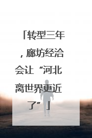 转型三年，廊坊经洽会让“河北离世界更近了”