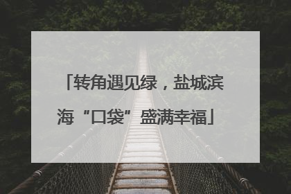 转角遇见绿，盐城滨海“口袋”盛满幸福