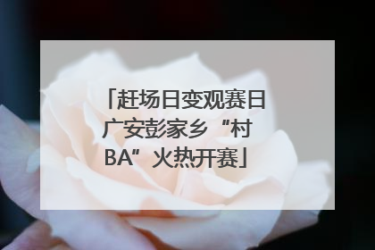 赶场日变观赛日 广安彭家乡“村BA”火热开赛