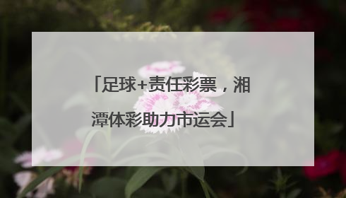 足球+责任彩票，湘潭体彩助力市运会