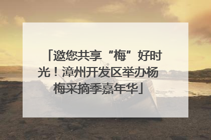 邀您共享“梅”好时光！漳州开发区举办杨梅采摘季嘉年华